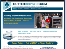 Tablet Screenshot of gutterdripstop.com